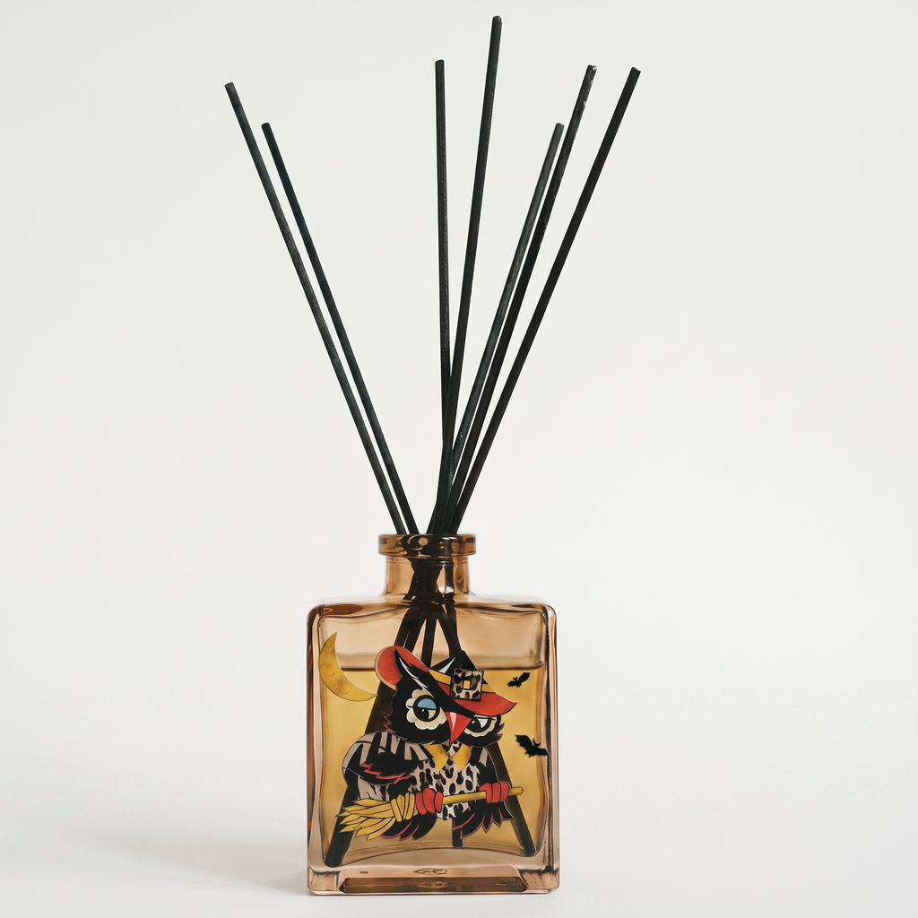 Vintage Halloween Owl - Spiced Pumpkin 5oz Oil Reed Diffuser Set