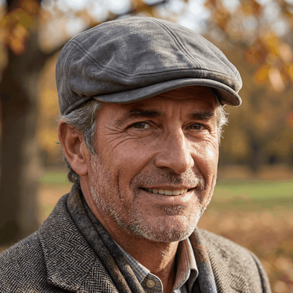 Samuel | Klassische Flatcap aus Wildleder
