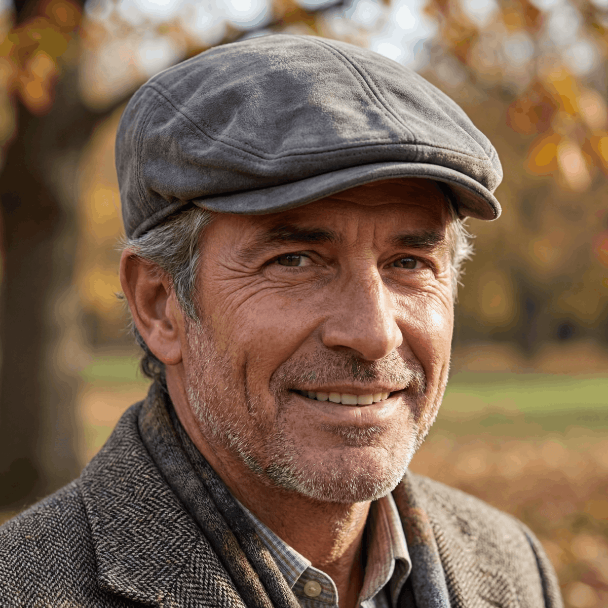 Samuel | Klassische Flatcap aus Wildleder