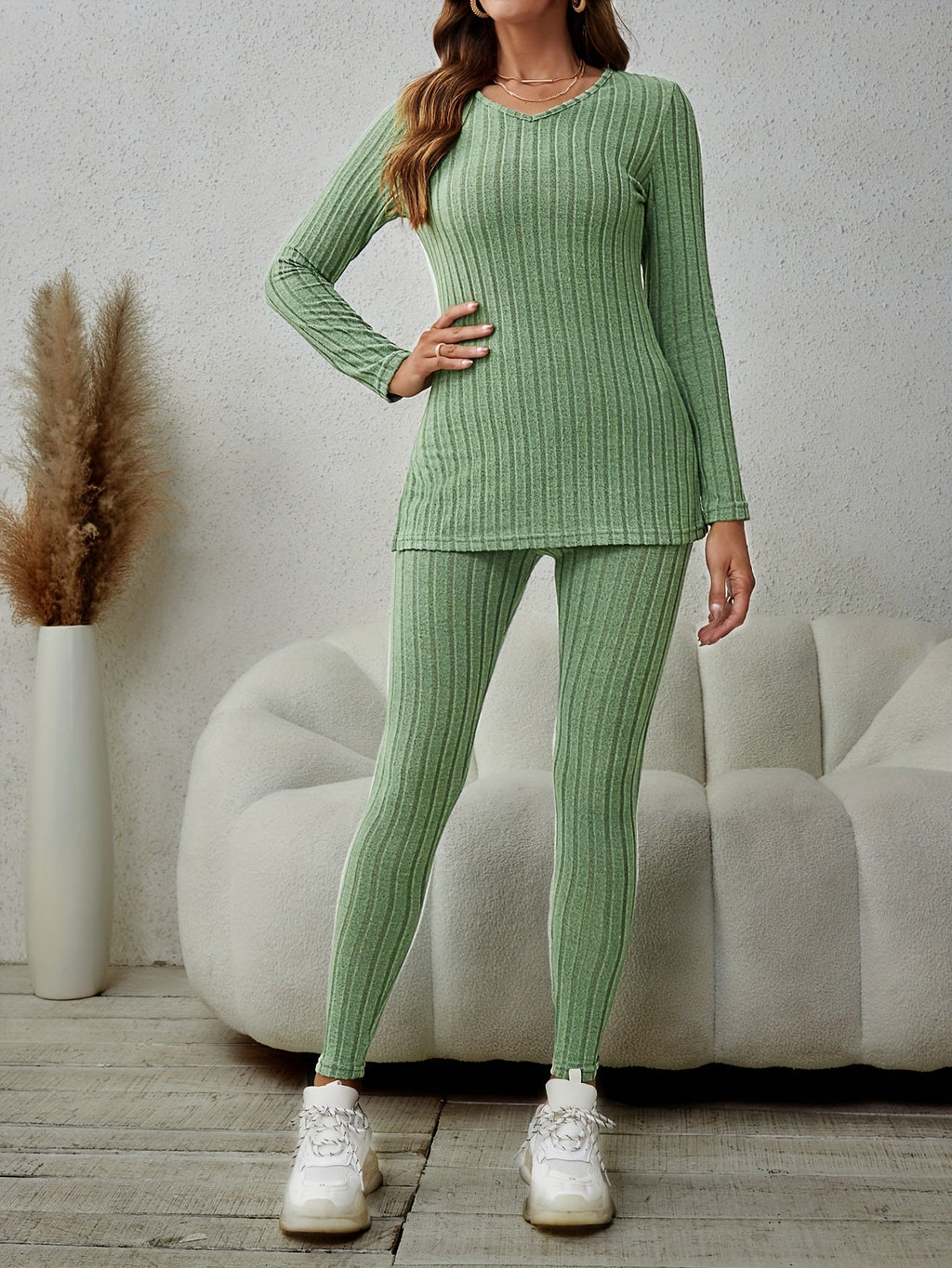 Miranda | Relaxed Ribbed Two-Piece Set