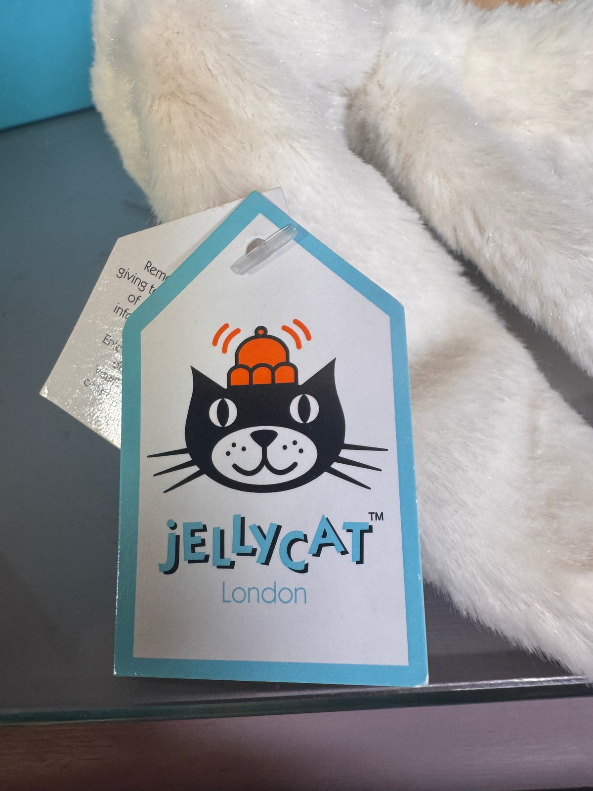Jellycat Small Bashful Cream Bunny with Whiskers and Paws