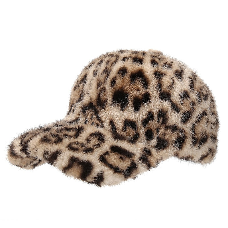 Parker Baseballkappe mit Leopardenmuster – Unisex, Polyester, Einheitsgröße