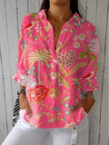 Janet | Stylish Tropical Blossom Blouse