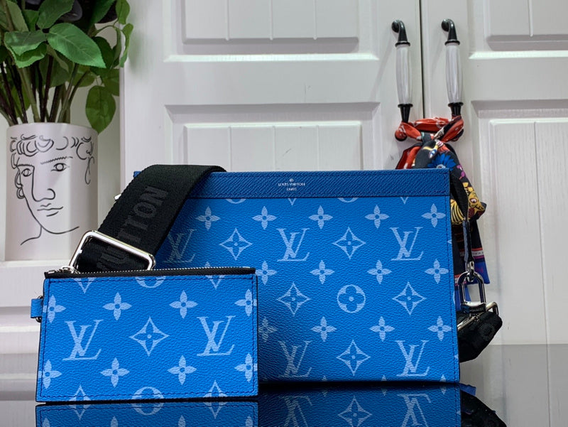 Louis Vuitton Soft Trunk Crossbody Bag with Wallet – Blue Monogram