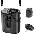 Outdoor Camping and Hiking: Portable Waist Fan with Flashlight and Power Bank for Sports EDC
