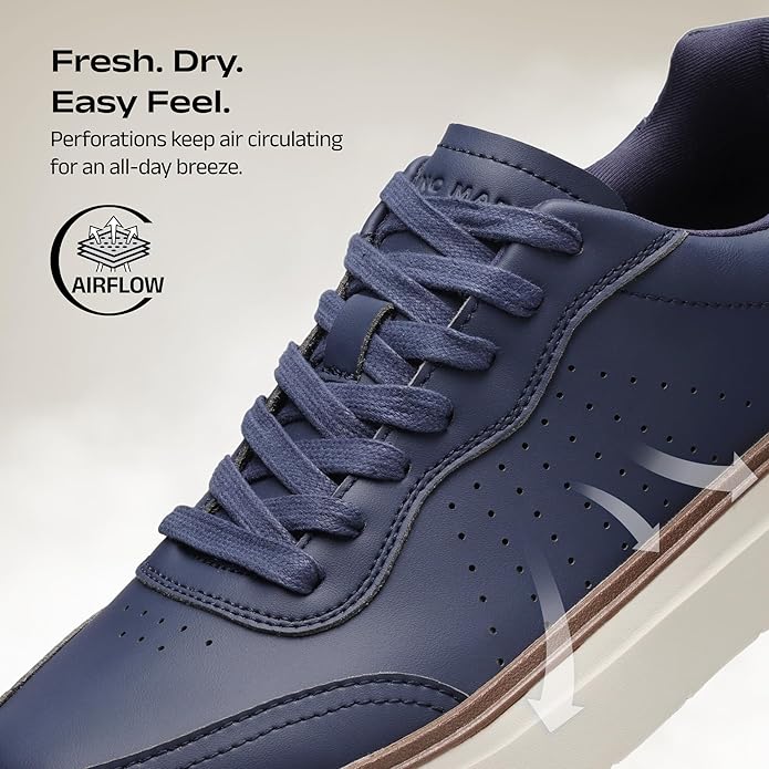 Bruno Marc Men's Fashion Dress Sneakers – Casual Lace-Up Walking Shoes