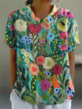 Daisy | Stilvolles Blumenhemd im Aquarell-Look