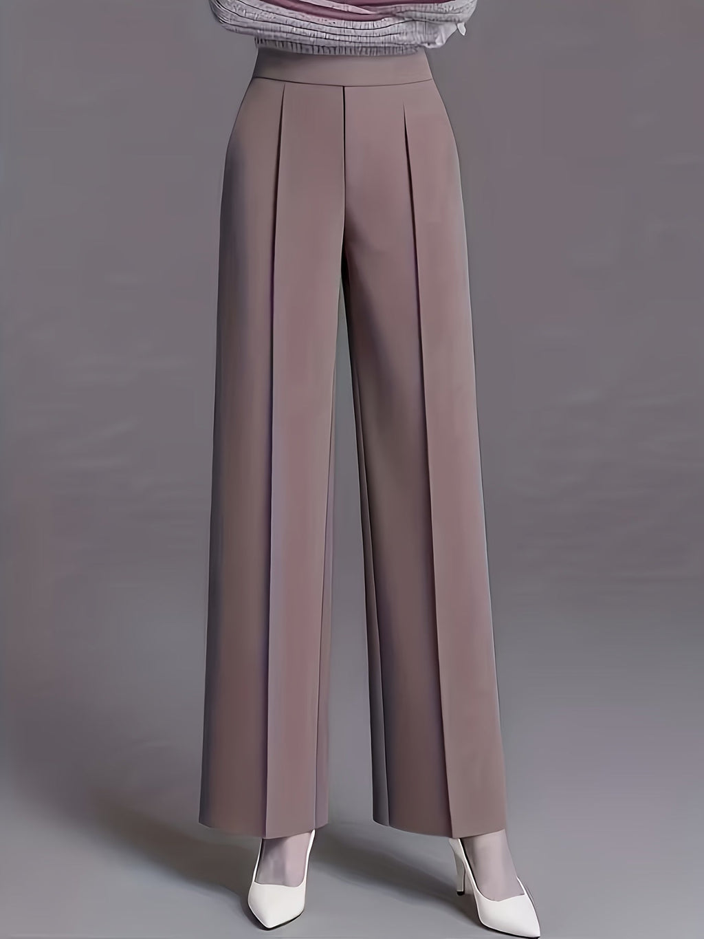 Marlene | High-Waisted Straight-Leg Trousers