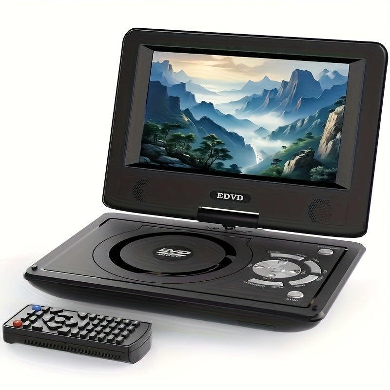 9 Inch Portable DVD Player for Kids Car Travel, Rechargeable Battery, Region Free, Dual Speakers