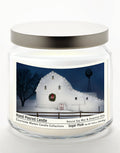 Christmas Night 12.8 Oz Candle Glass Jar with Brushed Silver Metal Lid