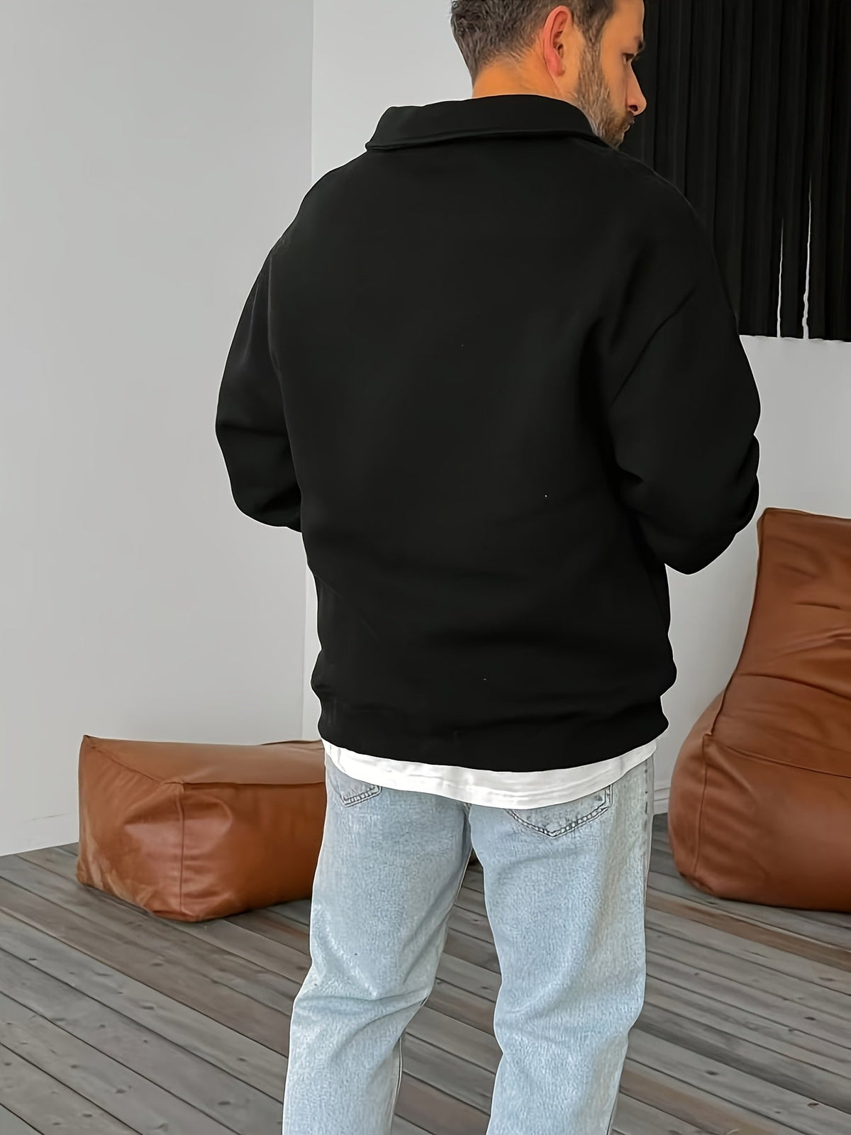 Gideon | Sweatshirt mit Reißverschluss und Kragen