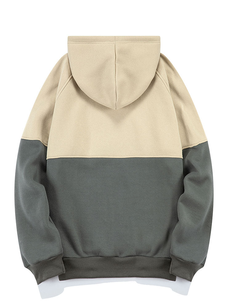 Colorblock Drop Shoulder Hoodie