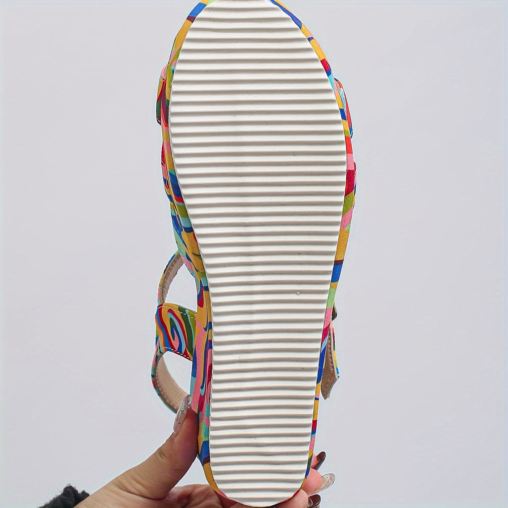 Vanessa | Stylishe Plateausandalen mit Knöchelriemen