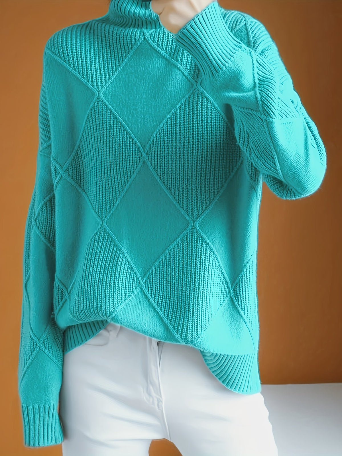 Freya | Strukturierter Rollkragenpullover