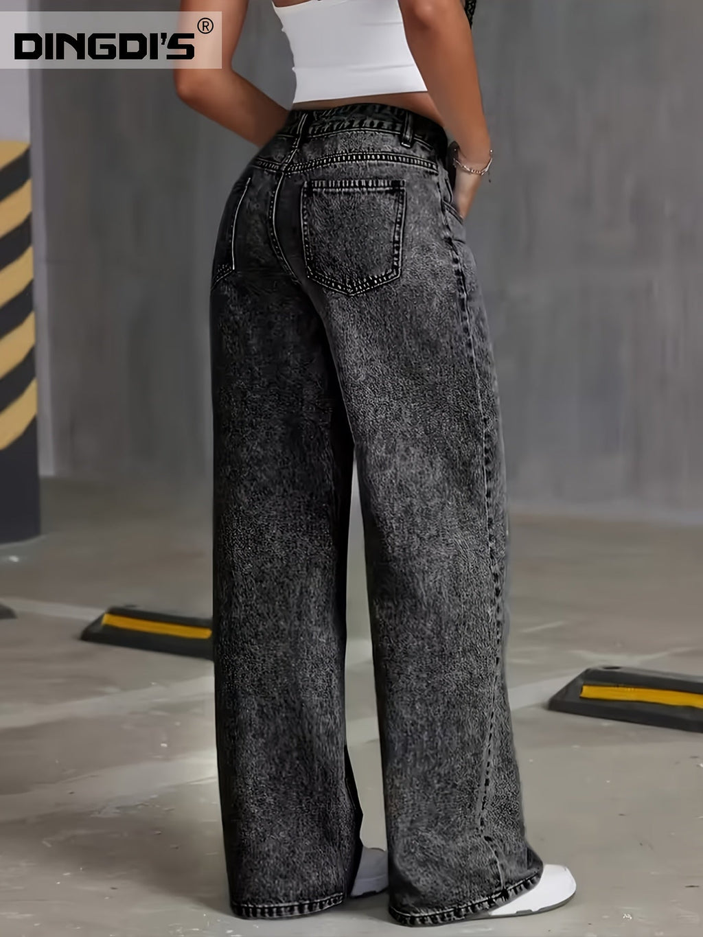 Annabel | Gerade geschnittene Jeans mit weitem Bein