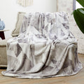 Elegant Comfort Ultra Soft Lightweight Printed Throw Blanket