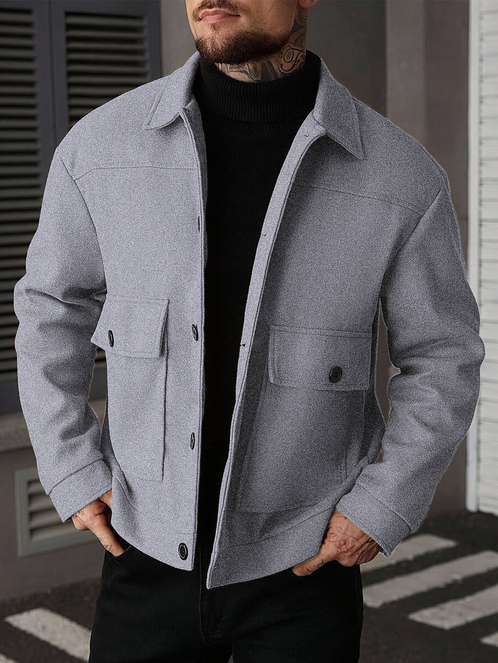 Ellery | Strukturiertes Overshirt-Jacke