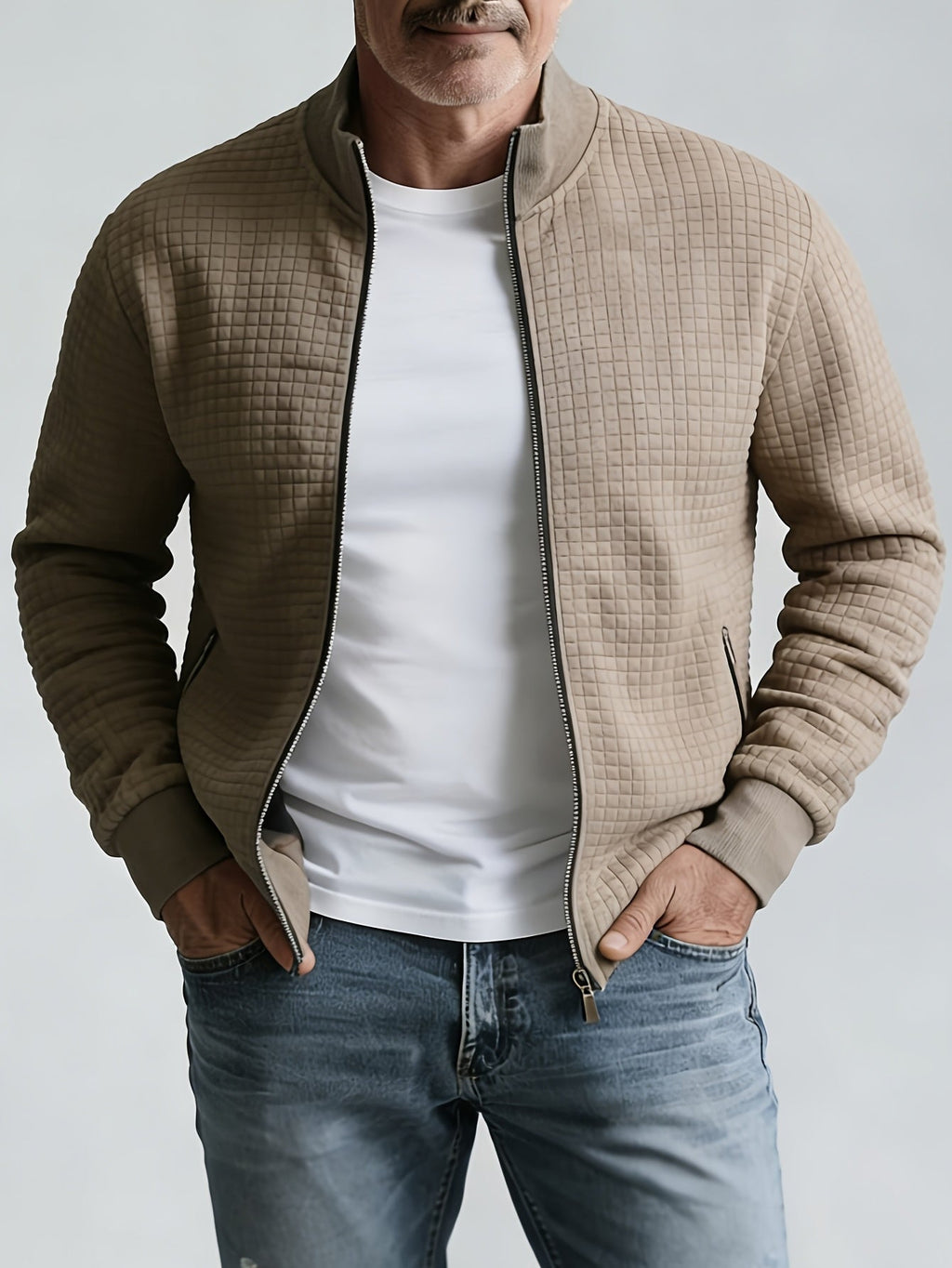 Grayson | Strukturierte Jacke mit Stehkragen