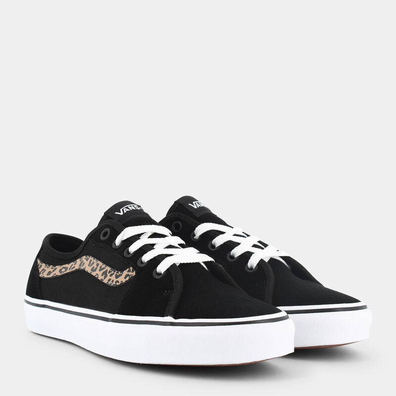Vans Filmore Decon Women's Sneakers — Black/Leopard Canvas