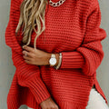 Faye | Strukturierter Pullover mit hohem Kragen