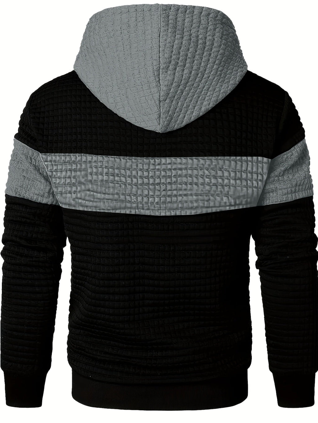 Rutherford | Textured Colour-Block Hoodie