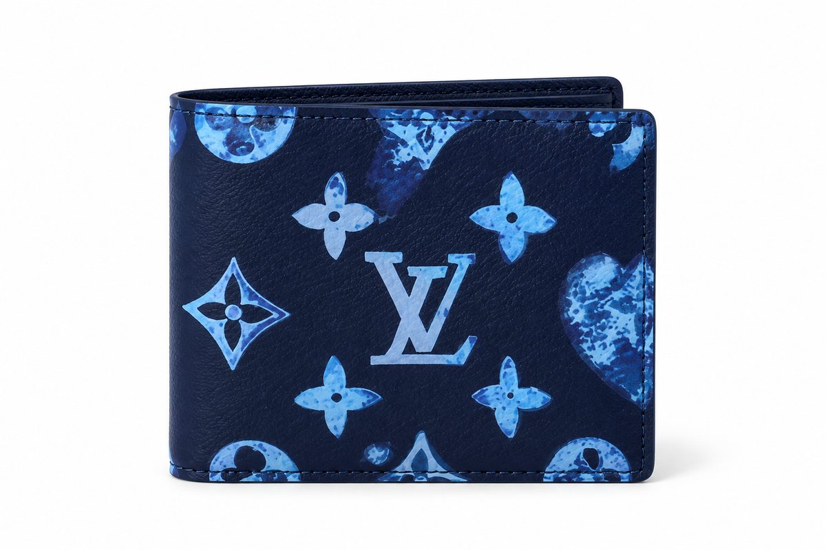 Louis Vuitton Multiple Wallet – Monogram Watercolor Galaxy Blue