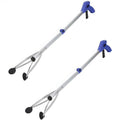 32-Inch Foldable Reacher Grabber 2-Pack with Aluminum Extenders, Rubber Suction Cup Grippers and Ergonomic Handles