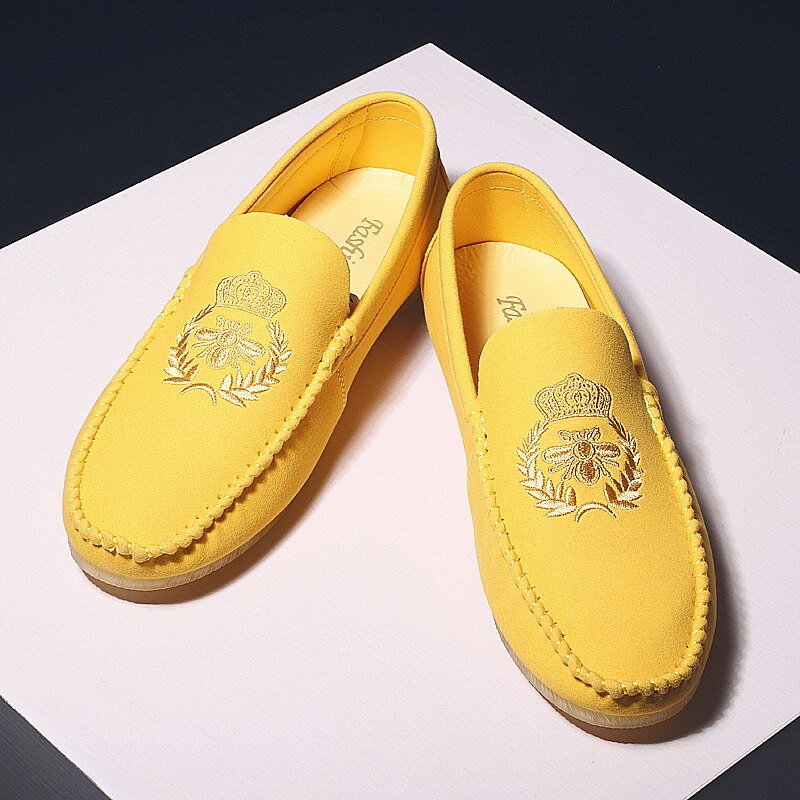 Men’s Casual Leather Loafers - Comfortable Soft-Soled Driving Shoes