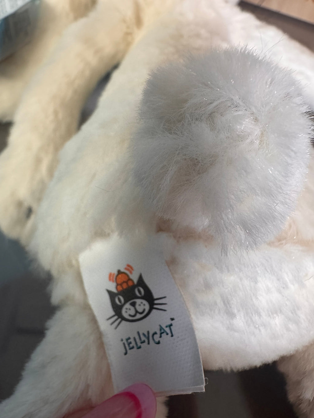 Jellycat Small Bashful Cream Bunny with Whiskers and Paws