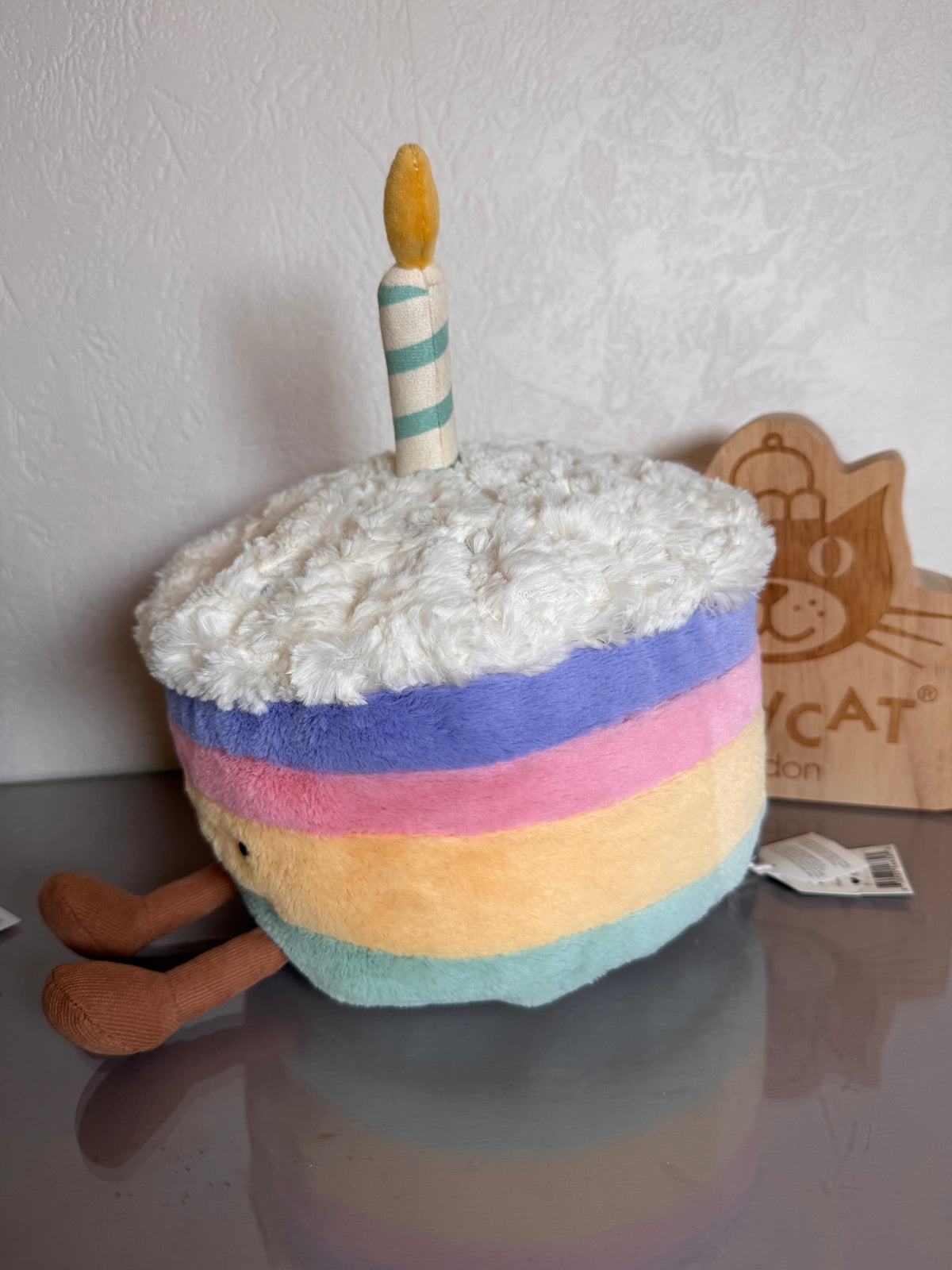 Jellycat Amuseables Rainbow Birthday Cake | LARGE | RARE