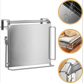 Foldable Stainless Steel Kitchen Storage Rack, Cabinet Door Organizer & Countertop Shelf for Kitchen