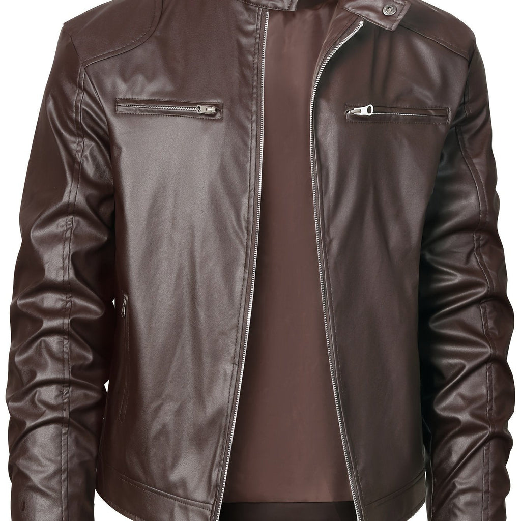 Wallace | Moto-Jacke mit Stehkragen
