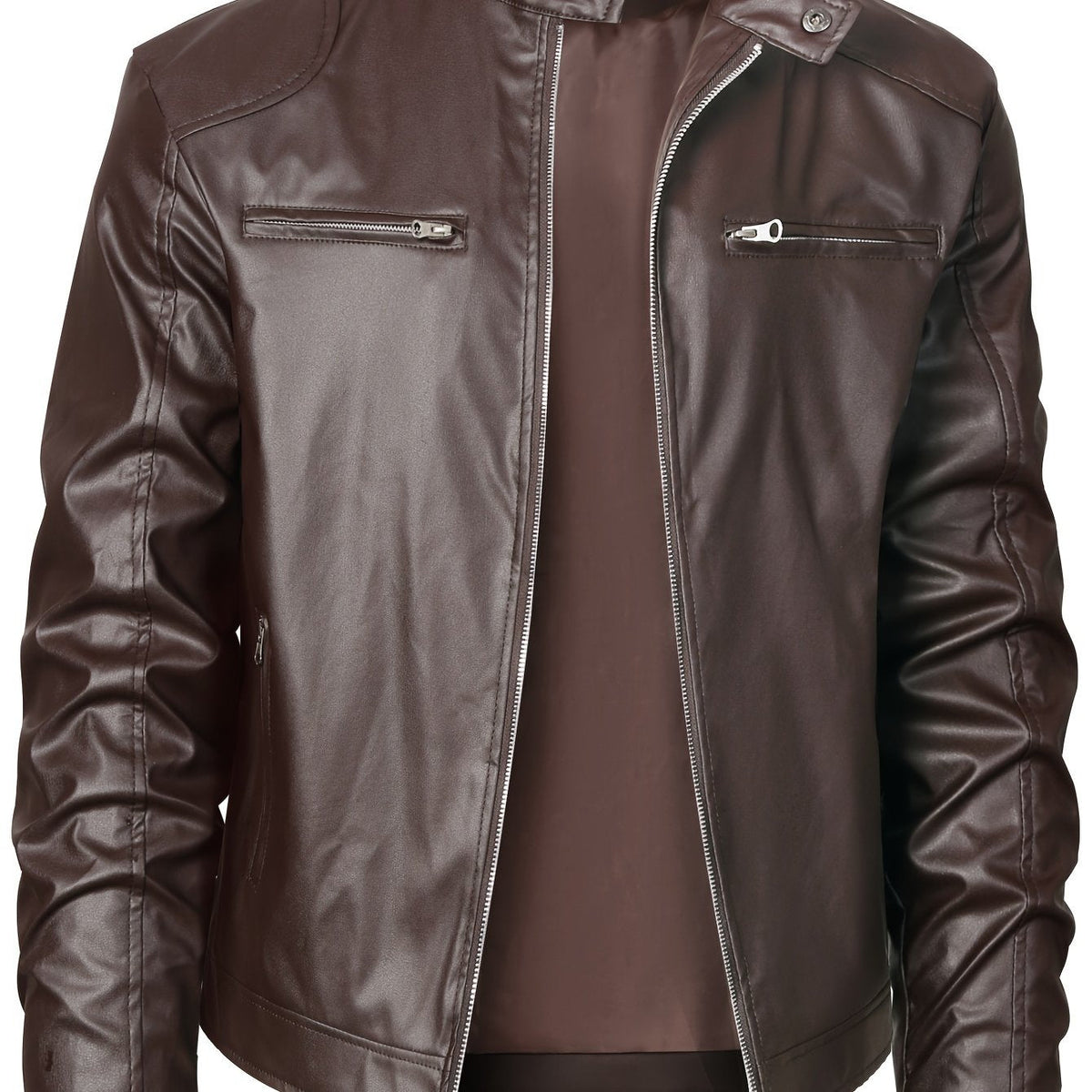 Wallace | Moto-Jacke mit Stehkragen