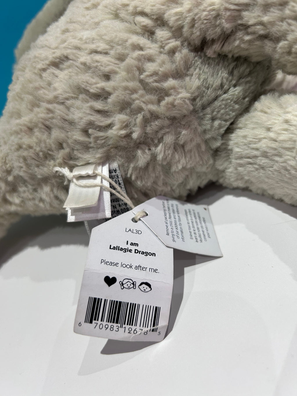Jellycat Lallagie Dragon - Tagged