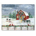 Winter Homestead Gallery-Wrapped Canvas Wall Art