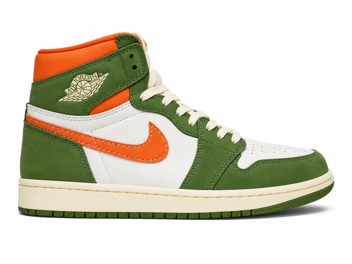 Air Jordan 1 Retro High OG Lucky Green – Green / Orange / Sail