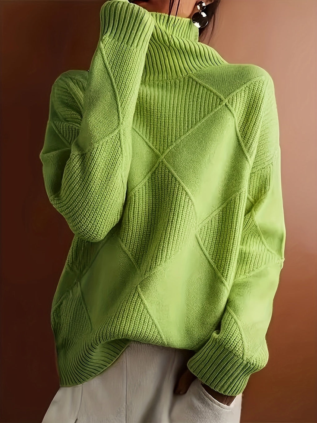 Freya | Strukturierter Rollkragenpullover