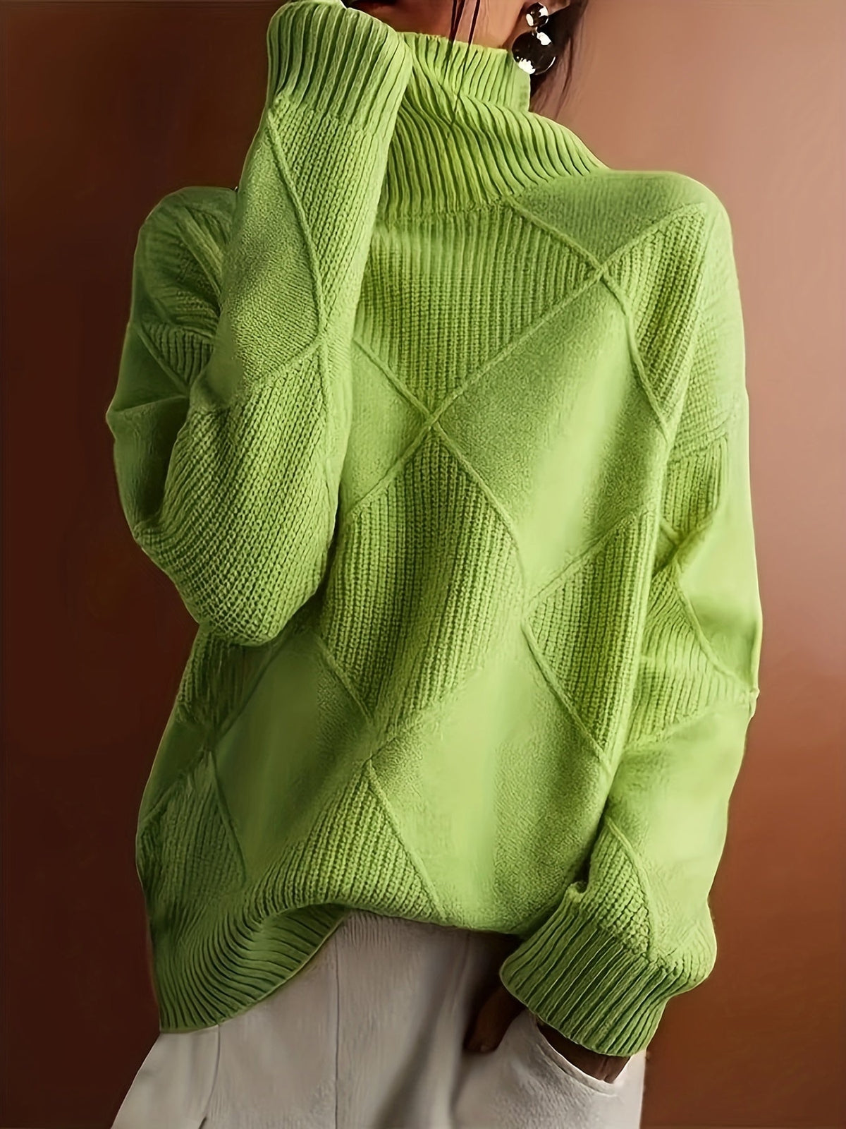 Freya | Strukturierter Rollkragenpullover