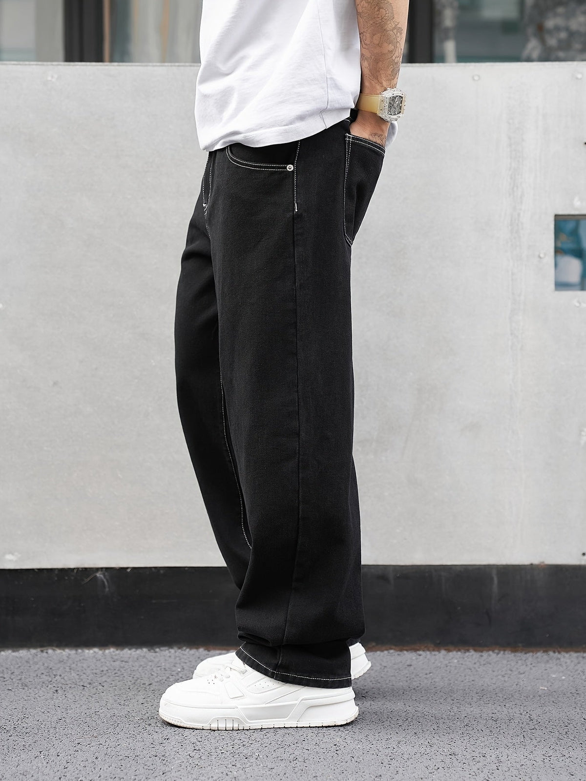 Russell | Locker geschnittene gerade Hose