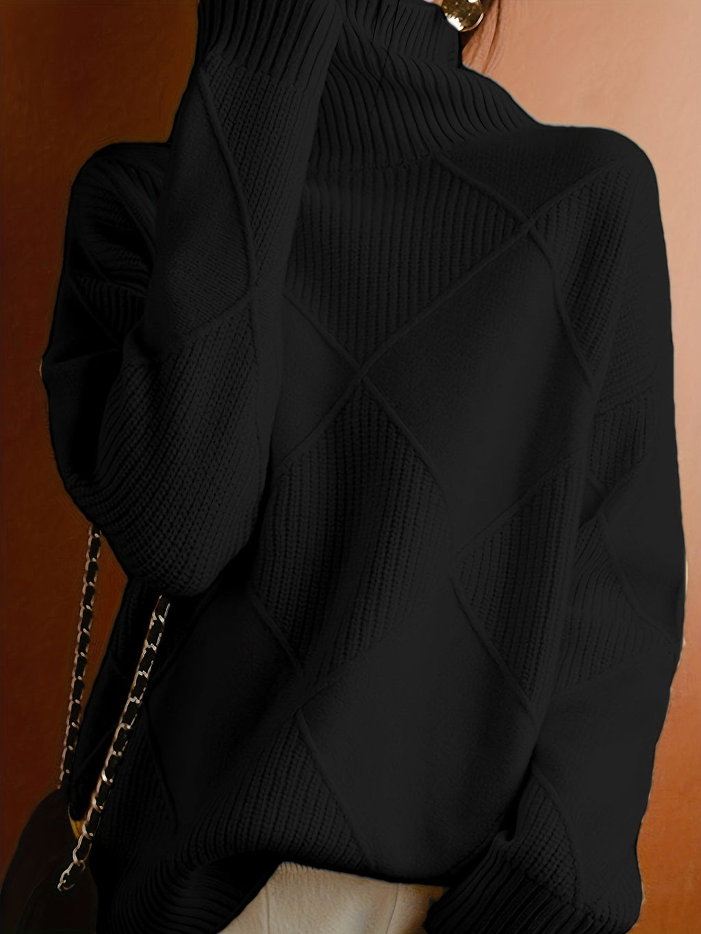 Freya | Strukturierter Rollkragenpullover