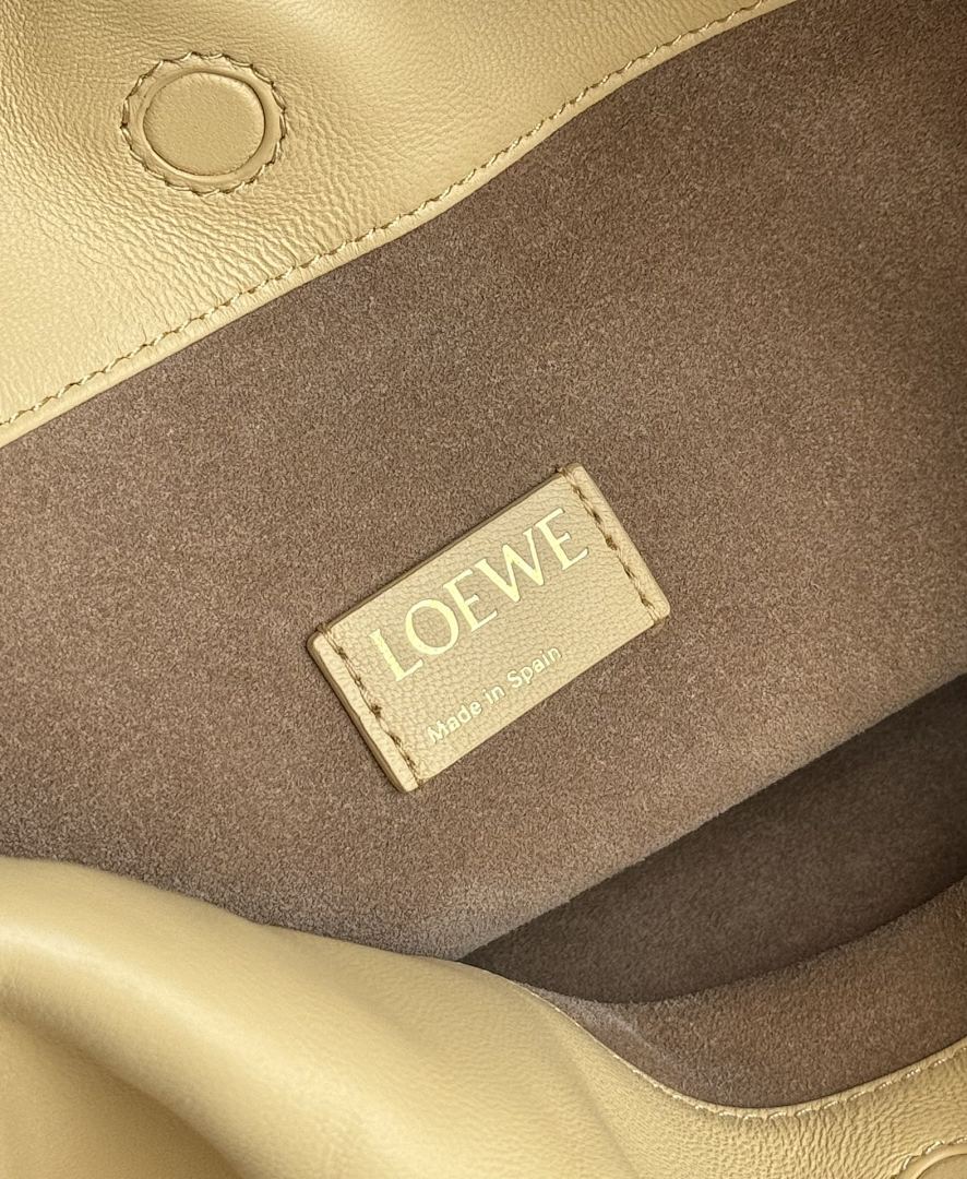 Loewe Flamenco Clutch Mini – Butter Pale Yellow Nappa Leather Gold Rope Chain