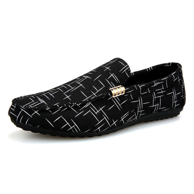 Men Loafers Shoes Casual Lightweight Canvas Youth Footwear for Spring and Summer