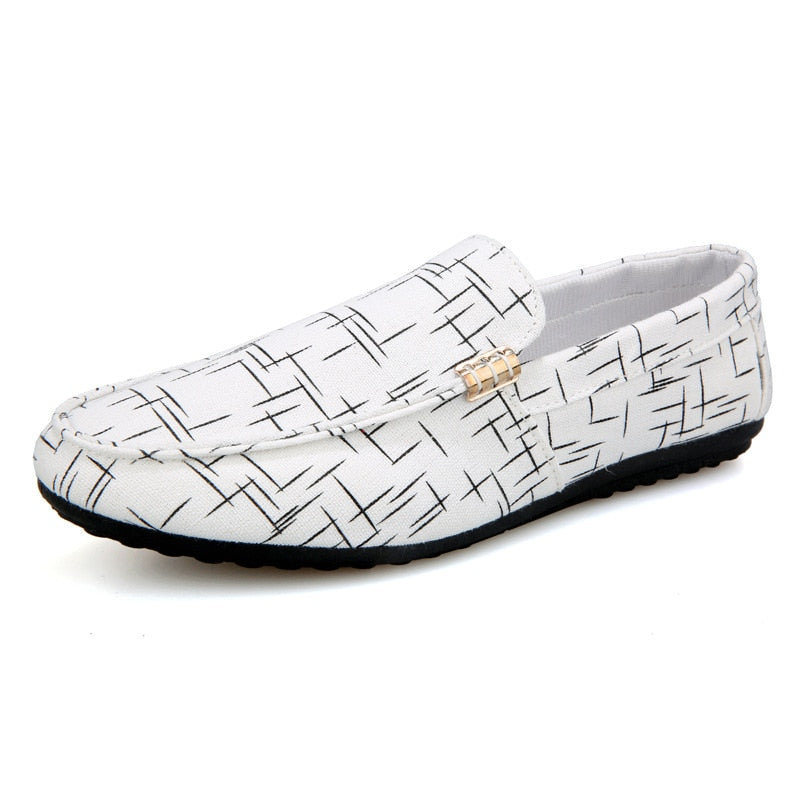 Men Loafers Shoes Casual Lightweight Canvas Youth Footwear for Spring and Summer