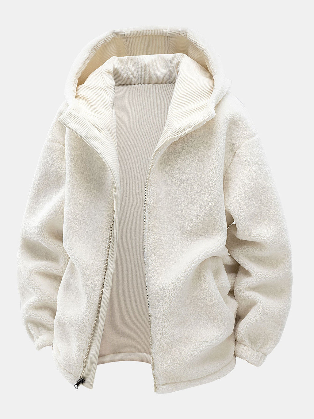 Teddy Corduroy Reversible Hooded Jacket