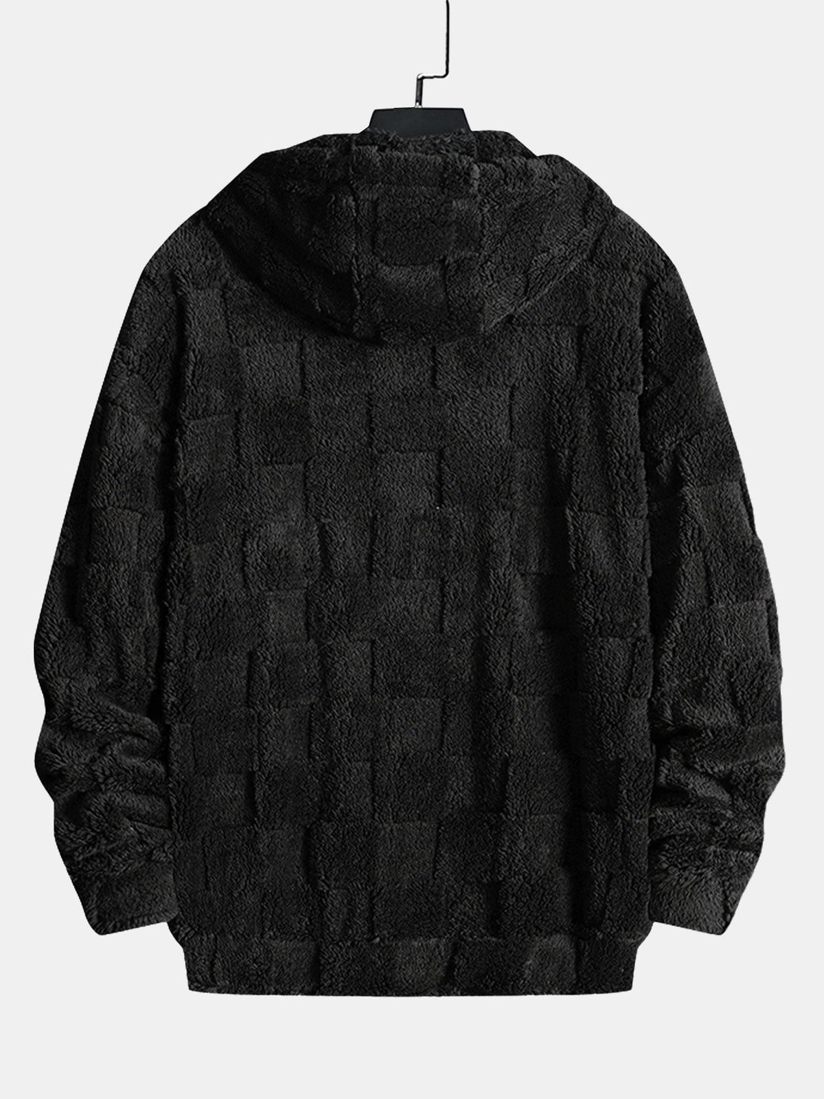 California Embroidered Teddy Checkerboard Hoodie