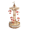 Robotime ROKR 3D Wooden Puzzle DIY Music Box Parachute Tower