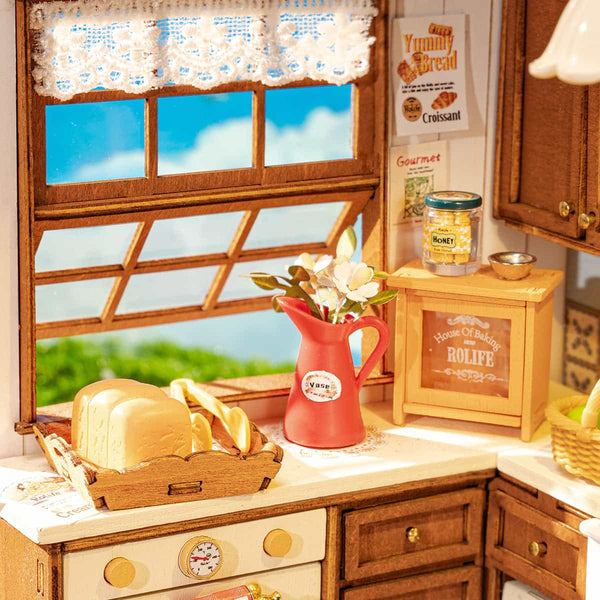 Robotime Rolife Baking Kitchen DIY Miniature House DG172