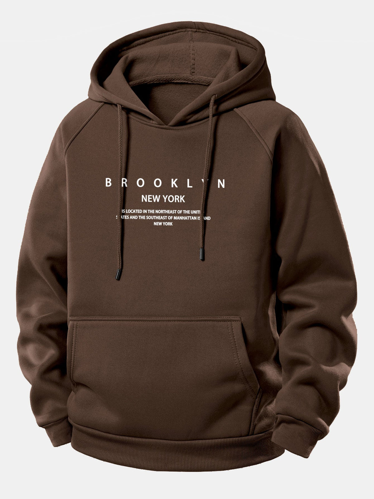 Brooklyn Kapuzenpullover mit Kordelzug und Print
