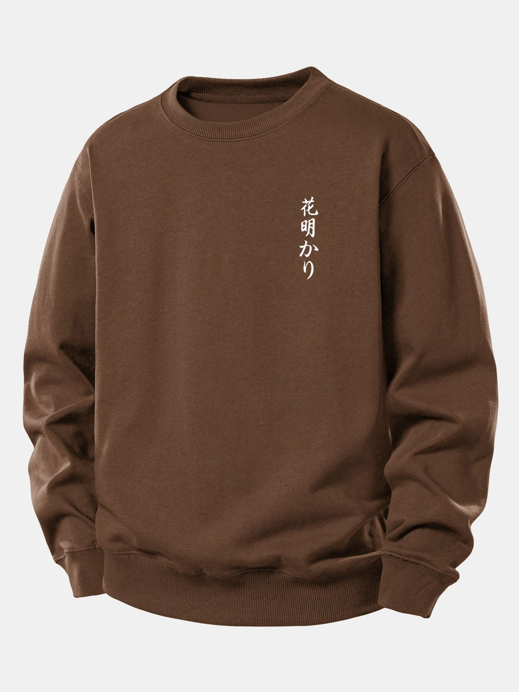 Japanese Cherry Blossoms Print Relax Fit Sweatshirt