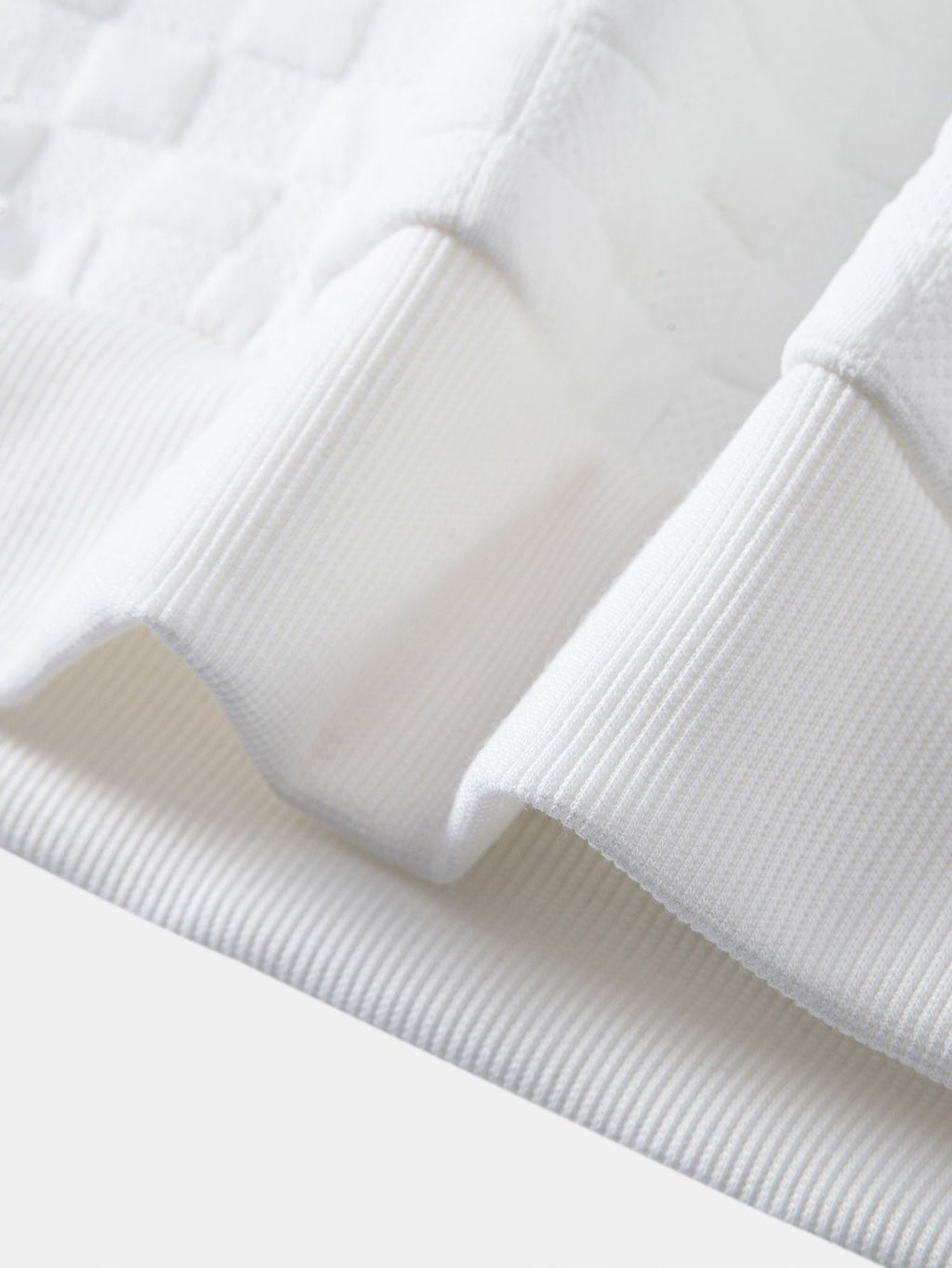 Checkerboard Jacquard Sweatshirt